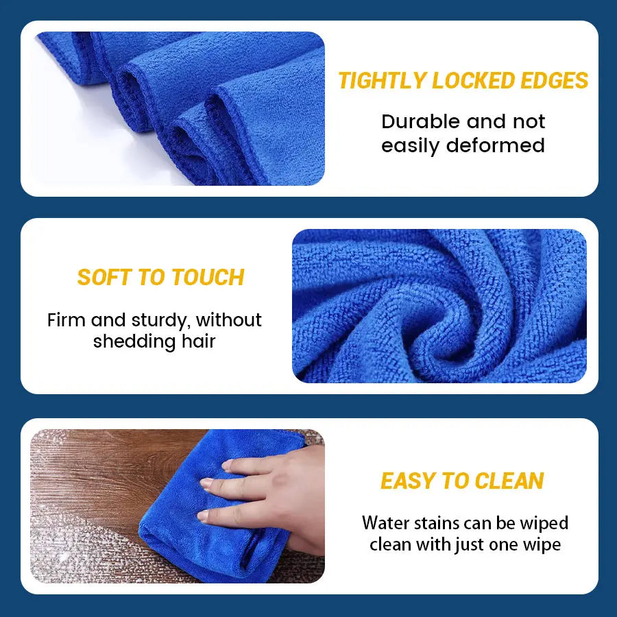 10 Pack Multicolor Microfiber Dish Cloths, Thick Lint Free Super Absorbent Non-Greasy Kitchen Cleaning Towels