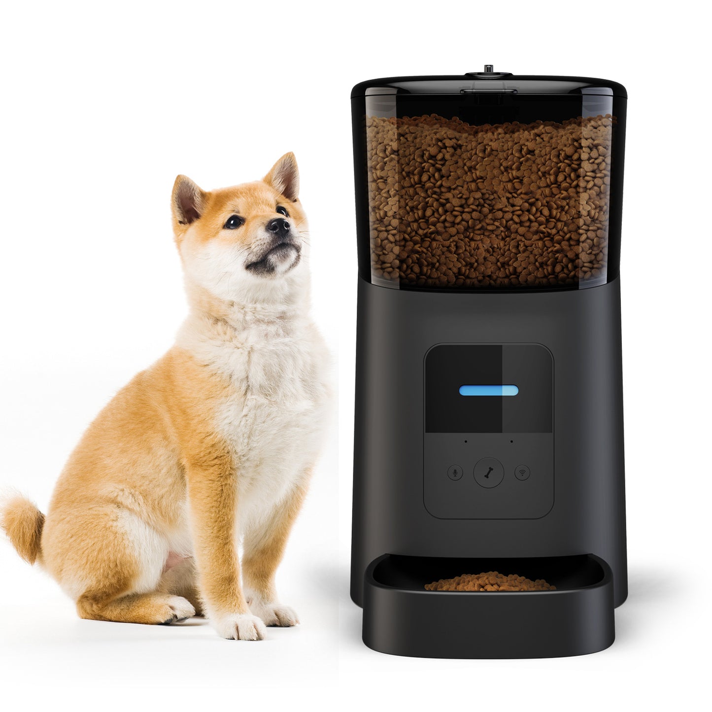 6L Smart Automatic Pet Feeder - WiFi Enabled Food Dispenser with App Control & Timed Portion Control for Cats and Small Dogs
