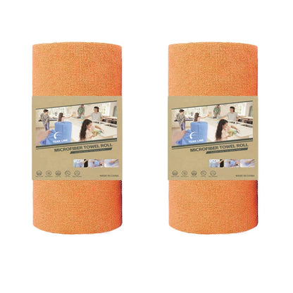 4M Reusable Kitchen Dish Cloth Roll Washable Cleaning Wipes Paper Towel Alternative Absorbent Rag for Living Room Bedroom