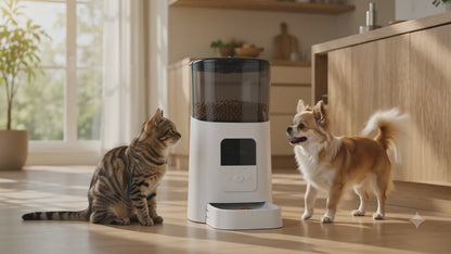 6L Smart Automatic Pet Feeder - WiFi Enabled Food Dispenser with App Control & Timed Portion Control for Cats and Small Dogs